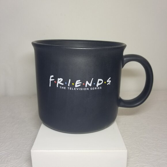 Friends TV Sitcom Black Matte Stoneware 16oz Coffee Mug Cup - Picture 1 of 11